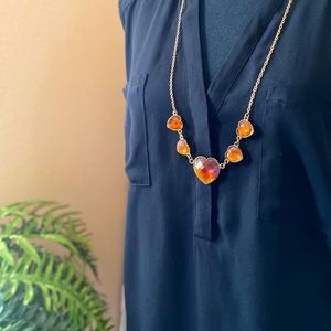 Heart Necklace (Light Brown)